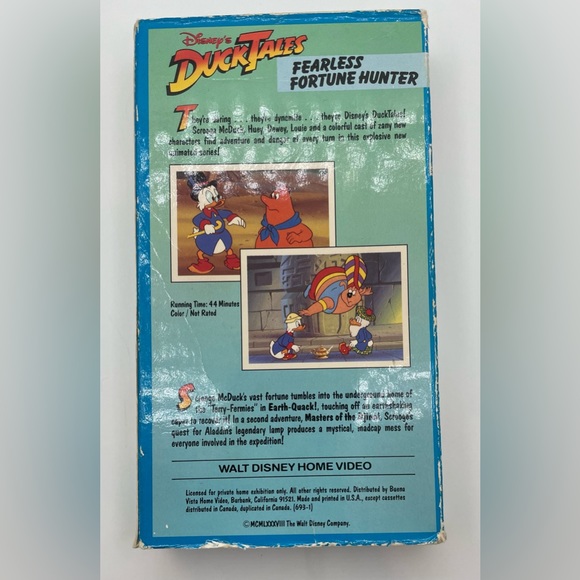 Disney’s Duck Tales Fearless Fortune Hunter Vintage VHS - Picture 2 of 4
